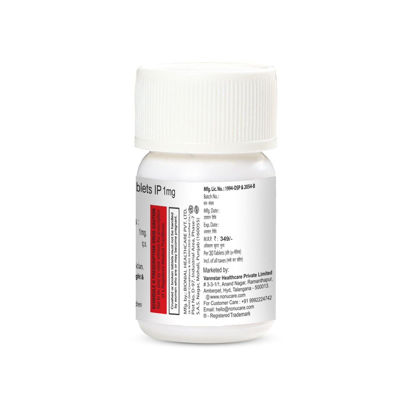 Finasteride 1mg | For Men