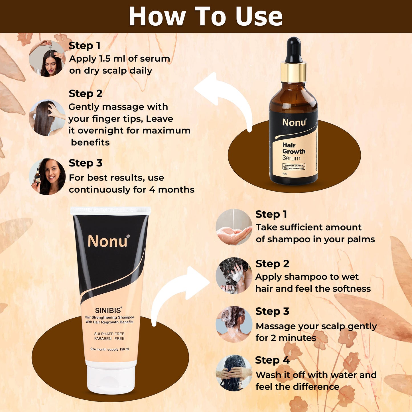Hair Serum + DHT Shampoo Combo