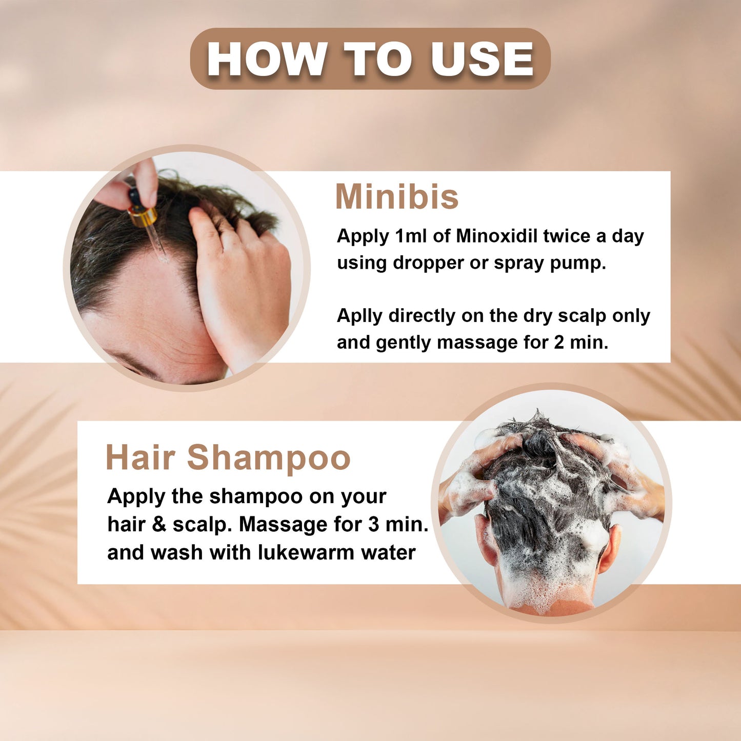 Minoxidil + DHT Shampoo Combo