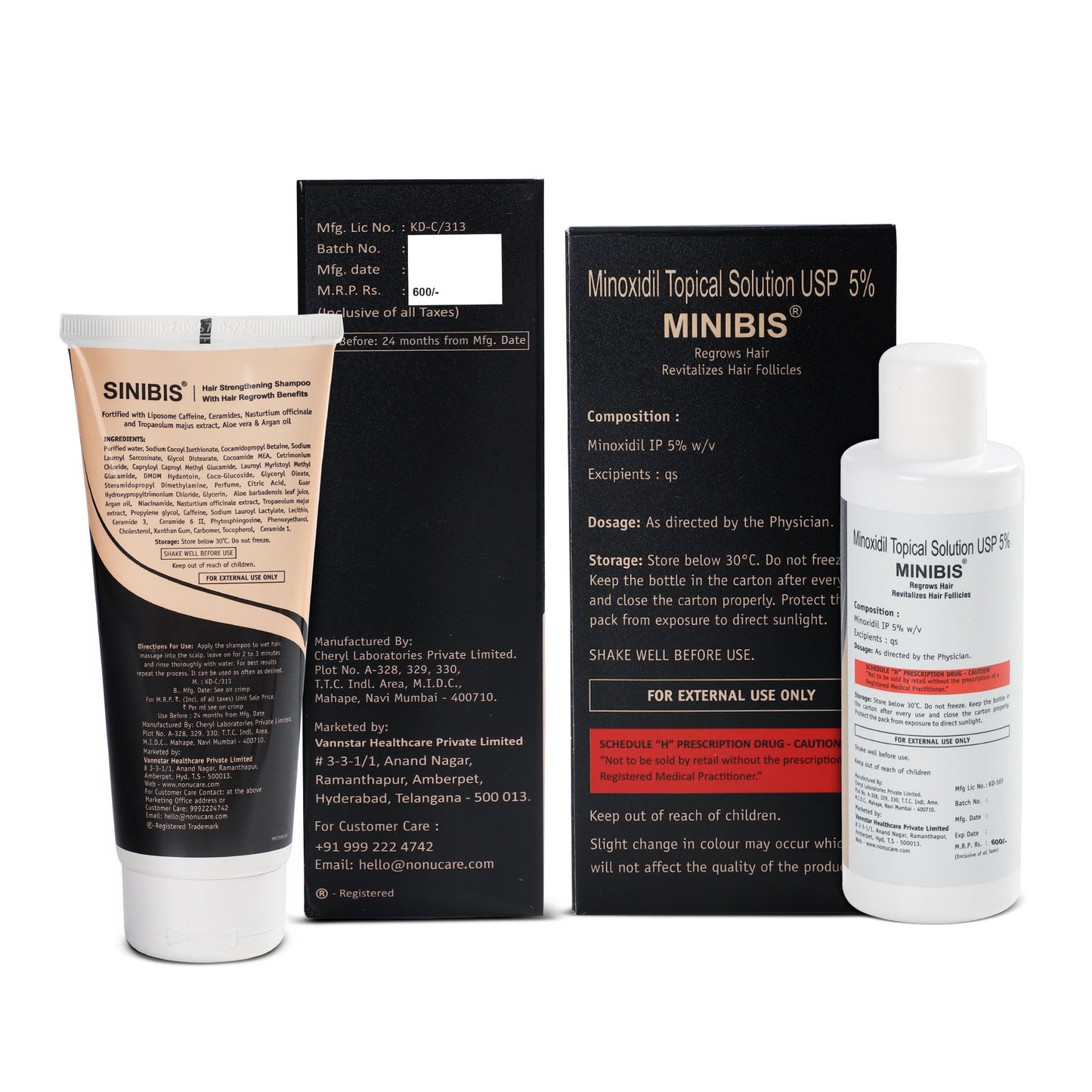 Minoxidil + DHT Shampoo Combo