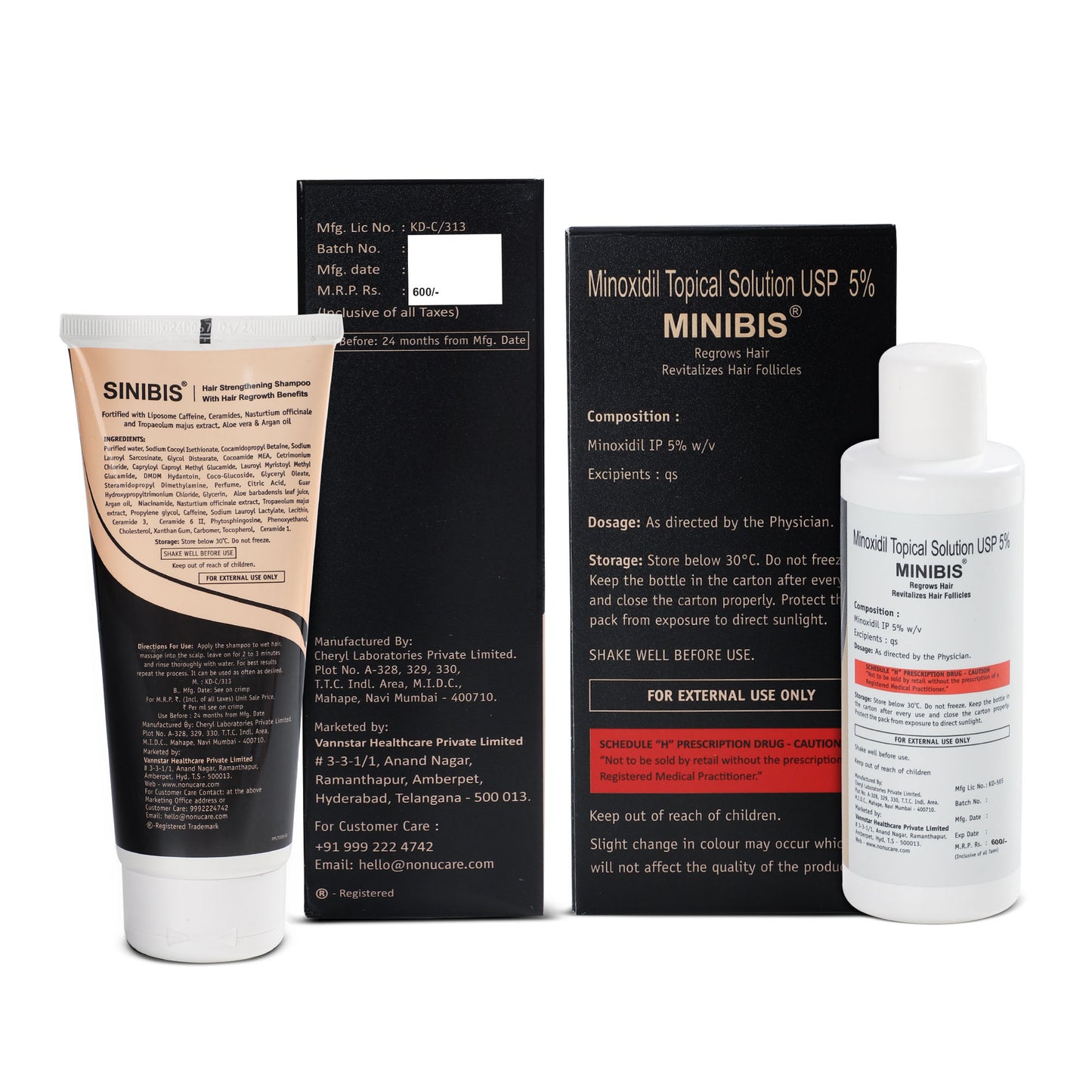 Minoxidil +  DHT Shampoo Combo