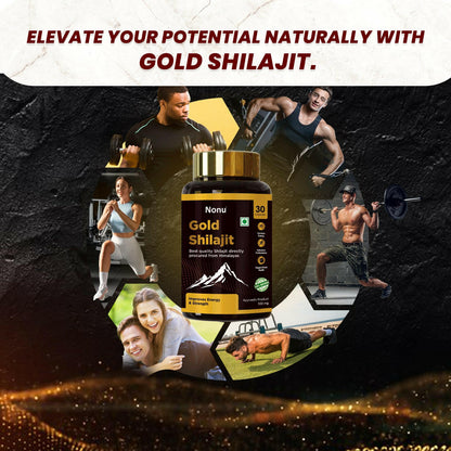 Premium 24K Gold Shilajit - Elevate Your Strength & Improves Performance