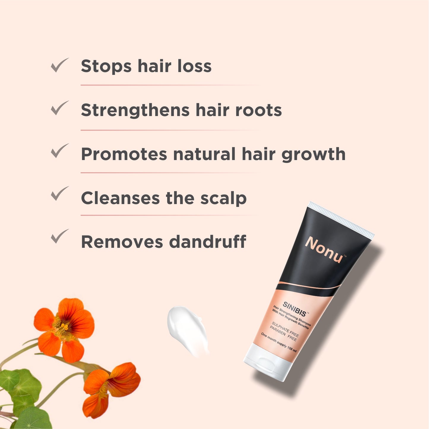 DHT Blocker Shampoo | Sinibis | 100% Sulfate & Paraben Free